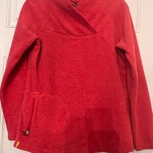 LOLE Cozy Red Pullover Fleece Jacket Medium